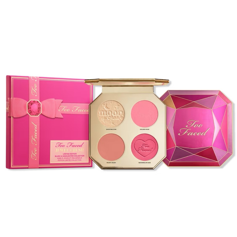 Too Faced Limited Edition Jewel Crush Blush & Highlighter Collection